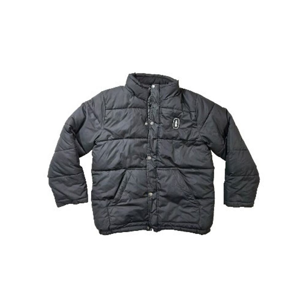 BASS Outdoor Puffer Black Jacket with Full Zipper Youth Size Large 14/16